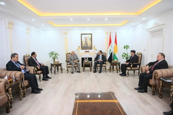 محافظ أربيل يستقبل مسؤول فرع أمريكا للحزب الديمقراطي الكوردستاني