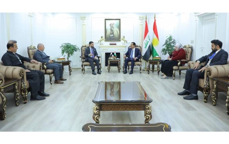The Governor of Erbil receives a delegation from the Wisdom Movement