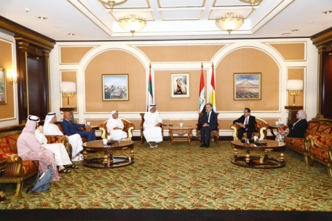 وفد إماراتي رفيع المستوى يصل مطار أربيل الدولي