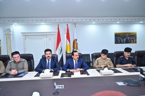 محافظ اربيل يتراس اجتماعا للجنة الأمنية وغرفة العمليات في المحافظة