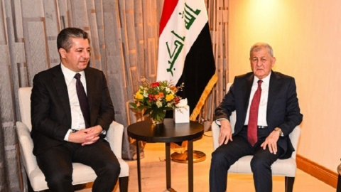 دافوس..رئيس حكومة إقليم كوردستان يلتقي رئيس جمهورية العراق