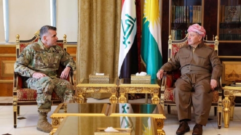 الرئيس  بارزاني وماكفرلين يؤكدان على ضرورة مواصلة التنسيق للقضاء على الإرهاب