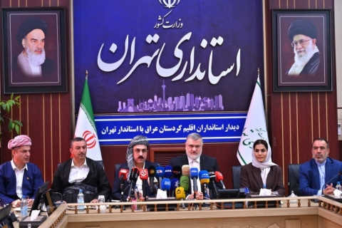 وفد حكومة إقليم كوردستان يلتقي محافظ طهران