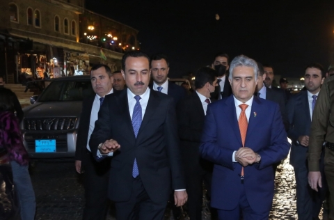 وەزیرى ناوخۆ و پارێزگاری هەولێر، سەردانى بازاڕی شاریان کرد  