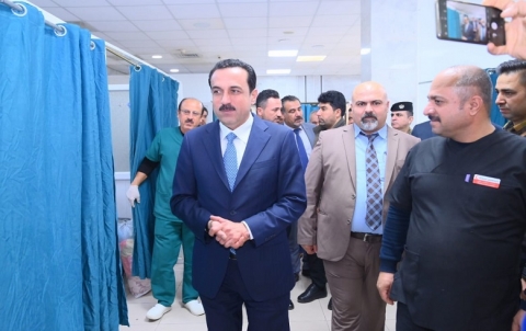 محافظ اربيل يتفقد مستشفى 