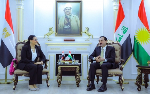 محافظ أربيل يستقبل القنصل التجاري لجمهورية مصر العربية في أربيل 
