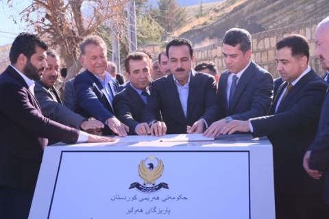 The foundation stone of several streets in Shaqlawa was laid at a cost of more than 400 million dinars