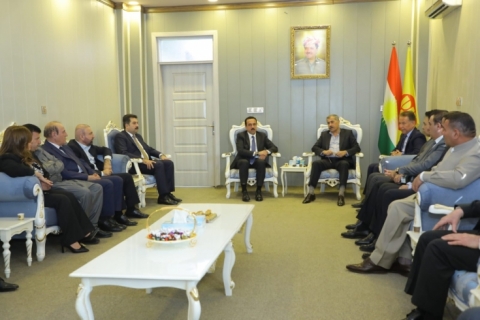  The governor of Erbil visited the 16th branch of the Kurdistan Democratic Party (KDP)