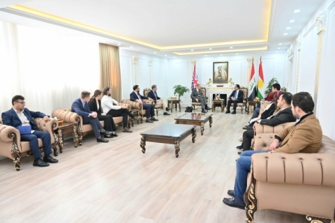 محافظ اربيل يستقبل وفدا بريطانيا رفيع المستوى
