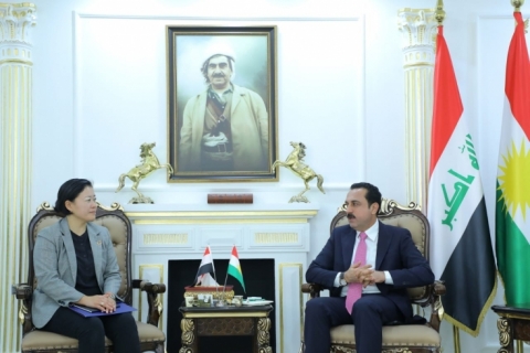محافظ أربيل يستقبل رئيسة بعثة المنظمة الدولية للهجرة في إقليم كوردستان