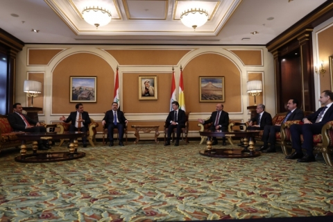 رئيس إقليم كوردستان يودّع وفد الإطار التنسيقي