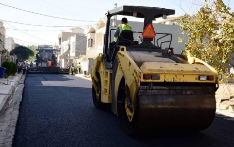 Five important paving projects have been completed in New Erbil neighborhood at a cost of more than 2 billion dinars