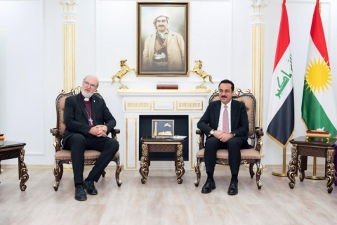 محافظ اربيل يستقبل رئيس الاتحاد الدولية لحقوق الإنسان 