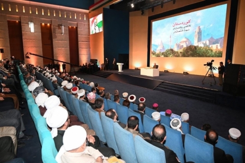 الرئيس  بارزاني يجتمع مع علماء الدين وممثلي المكوّنات الدينية في كوردستان