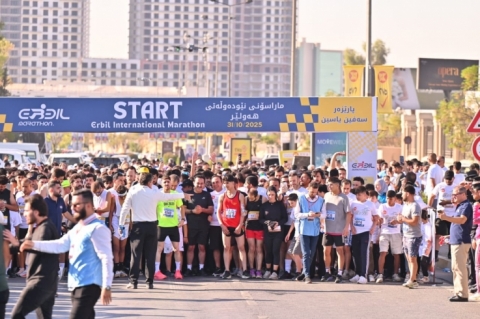 انطلاق النسخة 12 لماراثون أربيل الدولي بمشاركة مئات المتسابقين