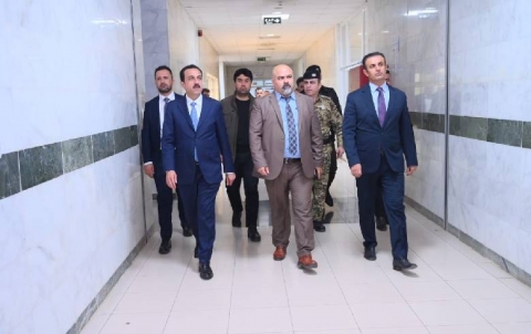 Erbil Governor visited Martyr Dr. Khalidi Hospital in Koya