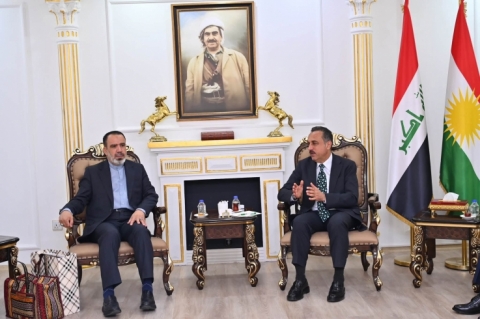 محافظ أربيل يستقبل القنصل العام للجمهورية الإسلامية الإيرانية في أربيل