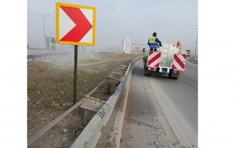 Washing and cleaning of traffic lights and traffic signs in Erbil