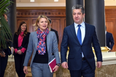 The Prime Minister of the Kurdistan Region receives the new British Consul General