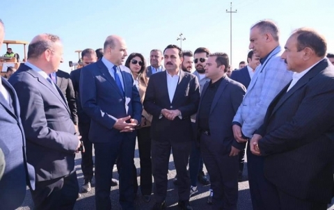 وزير البلديات ومحافظ اربيل يتفقدان مشاريع منطقة 