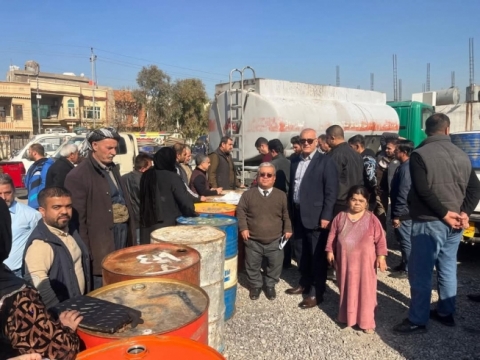 هه‌ولێر ... دابەشکردنی نەوتی سپی بەسەر خاوەن پێداویستی تایبەتەکان