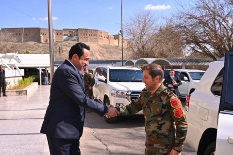 فەرماندە مەنسوور بارزانی، سەردانی پارێزگای هەولێری کرد