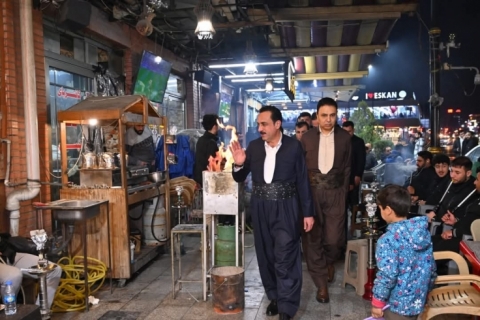 پارێزگاری هەولێر، سەردانی شەقامی ئیسکانی کرد