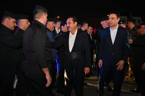 پارێزگاری هەولێر، سەردانی هێزەکانی (ئاسایش، پۆلیس، پۆلیسی هاتووچۆ، بەرگری شارستانی) کرد
