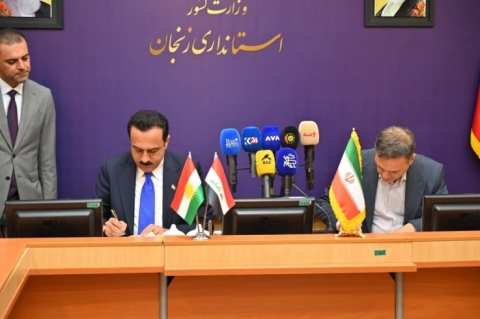 دەقی ڕێککەوتنی نێوان پارێزگارى هەولێر و پارێزگارى زنجان