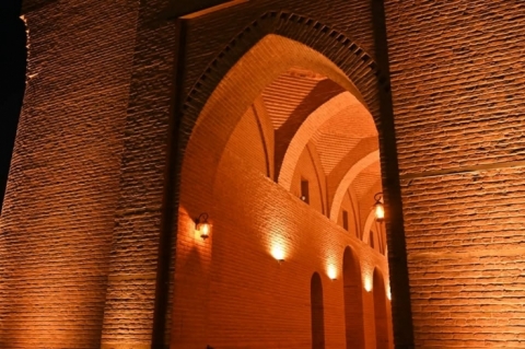 بەشێکی دیکەی قەڵای هەولێر، ڕووناک کرایەو