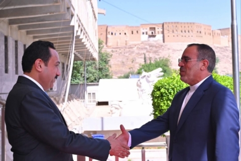پارێزگارى هەولێر، پێشوازیى لە سەرکونسڵی گشتیی کۆماری ئیسلامی ئێران لە هەولێر کرد