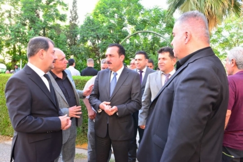 بە نوێنەرایەتی سەرۆکی حکومەتی هەرێمی کوردستان، پارێزگاری هەولێر بەشداری ساتێک بێ دەنگی بۆ رۆحی هونەرمەندی شێوەکار ( قەرەنی جەمیل ) کرد