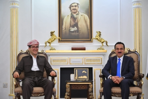 مەلا مستەفا مسعود بارزانی، سەردانی پارێزگای هەولێری کرد