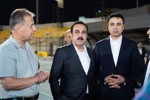 پارێزگاری هەولێر، پرۆسەی نۆژەنکردنەوەی یاریگای نێودەوڵەتی 