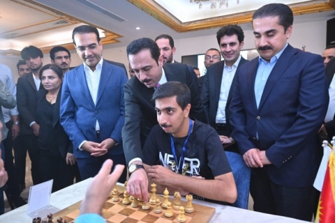 هەولێر... پێنجەمین پاڵەوانیەتی نێودەوڵەتی (راپید)ی شەترەنج دەستى پێکرد