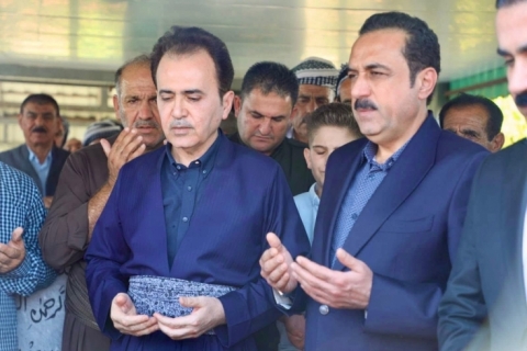بە خاکسپاردنی تەرمی ( فاتمە باوە ) خوشکی فەرماندەی دیاری دەشتی ھەولێر (فارس باوە)