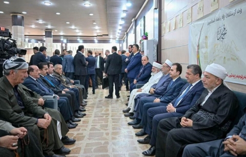 هەولێر … سەرۆکی حکوومەتی هەرێمی کوردستان  بەشداری لە یادی لەدایکبوونی پێغەمبەر( د . خ ) کرد