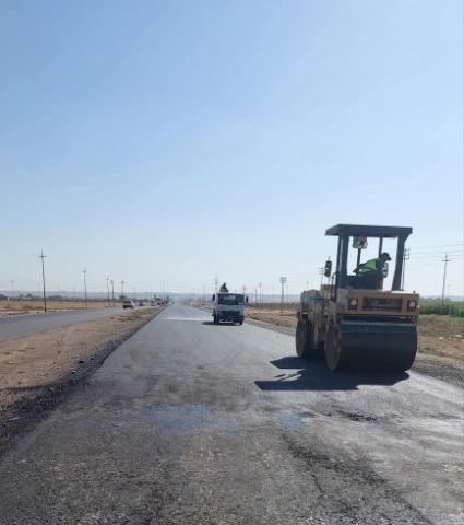 لە چوارچێوەی کارەکانی چاککردنەوەی شەقامه گشتییەکان