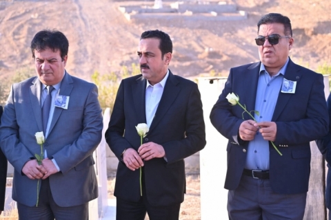 بە ئامادەبوونى پارێزگار، چلەی ماتەمینی هونەرمەندی دیاری شاری هەولێر ( عەبدولرەزاق بۆتانی ) بەریوەچوو