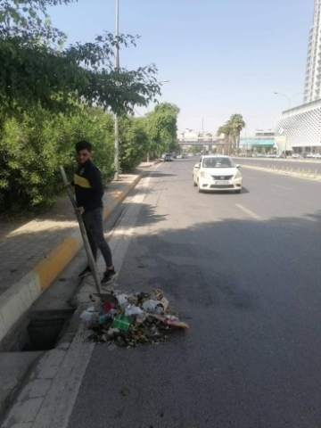 هەولێر... خاوێنکردنەوەی مەنهۆڵ و چەپەرەکانی ئاو وەرگرتن بەردەوامە