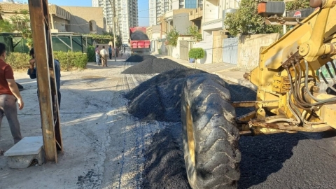 قیرتاوکردنەوە و چاککردنەوەی چاڵ و شکستی شەقامەكان بەردەوامە