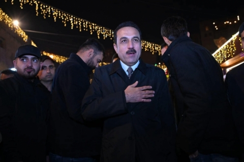 پارێزگاری هەولێر لەگەڵ جەماوەر بەشداری خۆشییەکانی سەری ساڵی نوێی زاینی کرد 