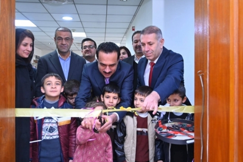کردنەوەی بنكەیەكی تەندروستی خانەی نەوجەوانانی کوڕان و کچانی هەولێر