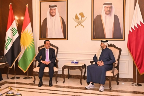 پارێزگارى هەولێر لەگەڵ هەڵسوڕێنەری كاروباری کونسوڵخانەی گشتی قەتەر کۆبوەوە