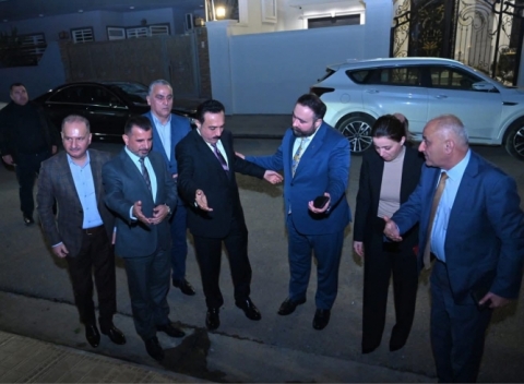 وەزیری گواستنەوە گەیاندن و پارێزگاری  هەولێر، بۆ هەواڵپرسین سەردانی کلدۆ ڕەمزی ئەندامی پەرلەمانی عێراقیان کرد 