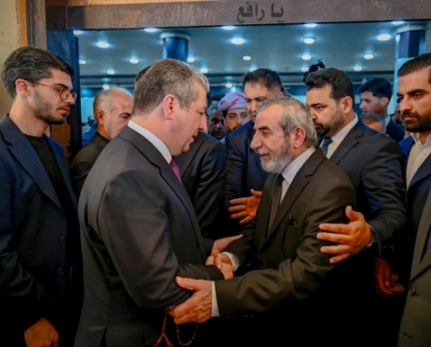 نێچیرڤان بارزانی سەرۆكی هەرێمی كوردستان و مەسرور بارزانی سەرۆكی حكومەتی هەرێم بەشداریان لە پرسەی (م.حسێن محمد بەهائەدین) کرد 