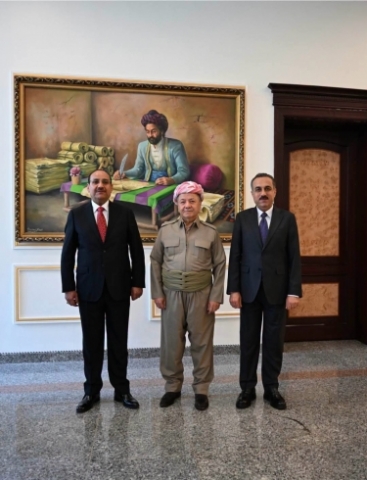 سەرۆك بارزانی پێشوازی لە پارێزگاری بەغدا دەكات