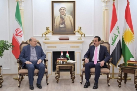 اوميد خوشناو  يستقبل القنصل العام الايراني في اربيل