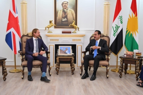 The Governor of Erbil receives the new British Consul General in Erbil