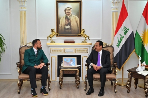Governor of Erbil receives the President of the European Federation of Journalists